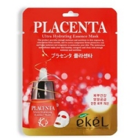 Ekel Placenta Ultra Hydrating Essense Mask - Маска тканевая с экстрактом плаценты, 25 г - фото 1