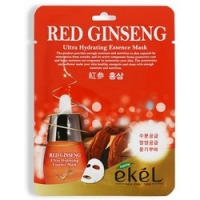 Ekel Red Ginseng Essential Mask - Маска тканевая с экстрактом с красного женьшеня, 25 г