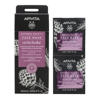 Apivita - Маска для лица с Артишоком, 2 x 8 мл маска спрей для придания четкости контуру завитков вьющихся волос и разглаживания прямых волос alpha keratin