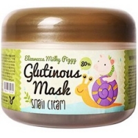 Elizavecca Milky Piggy Mask 80% Snail Cream - Крем-маска ночная с муцином улитки, 100 г etude 0 2 air mask snail smoothening