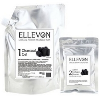 Ellevon Premium Mask Charcoal - Маска альгинатная с углем, гель и коллаген