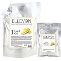 Ellevon Premium Mask Gold - Маска альгинатная с золотом, гель и коллаген золотая пудра 24 карата золото 24k gold dust gold
