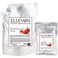 Ellevon Premium Mask Pomegranate - Маска альгинатная с гранатом, гель и коллаген