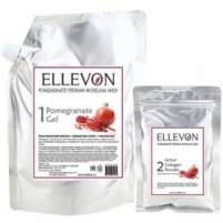 Фото Ellevon Premium Mask Pomegranate - Маска альгинатная с гранатом, гель и коллаген