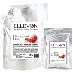Фото Ellevon Premium Mask Pomegranate - Маска альгинатная с гранатом, гель и коллаген