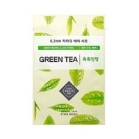 Etude House 0.2 Therapy Air Mask Green Tea - Маска тканевая для лица с экстрактом зеленого чая, 20 мл - фото 1