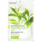 Фото Eunyul Natural Green Tea - Тканевая маска для лица, с экстрактом зеленого чая, 23 г