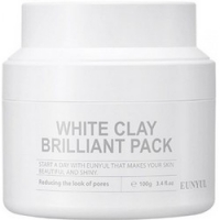 Eunyul White Clay Brilliant Pack - Очищающая маска для лица с белой глиной, 100 мл