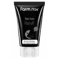 FarmStay Charcoal Black Head Peel-off - Маска отшелушивающая с углем для носа, 60 г