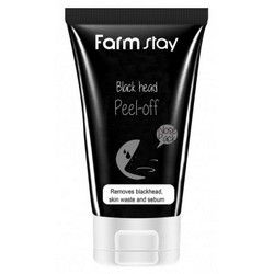 Фото FarmStay Charcoal Black Head Peel-off - Маска отшелушивающая с углем для носа, 60 г