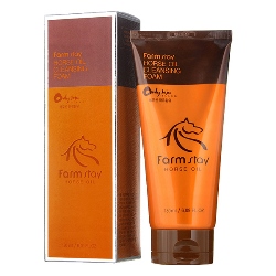FarmStay Jeju Horse Oil Cleansing Foam - Очищающая пенка с лошадиным маслом, 180 мл фото Фото FarmStay Jeju Horse Oil Cleansing Foam - Очищающая пенка с лошадиным маслом, 180 мл