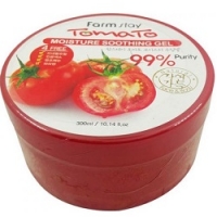FarmStay Moisture Soothing Gel Tomato - Гель увлажняющий, успокаивающий, многофункциональный с томатом, 300 мл гель концентрат успокаивающий anticouperose soin anticouperose 5057 50 мл