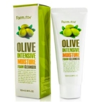 FarmStay Olive Intensive Moisture Foam Cleanser - Пенка очищающая с экстрактом оливы увлажняющая, 100 мл farmstay пенка очищающая увлажняющая с экстрактом оливы 100 мл