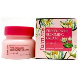 Фото FarmStay Pink Flower Blooming Cream - Крем для лица с экстрактом водяной лилии, 100 мл