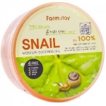 Фото FarmStay Snail Moisture Soothing Gel - Многофункциональный смягчающий гель с экстрактом улитки, 300 мл