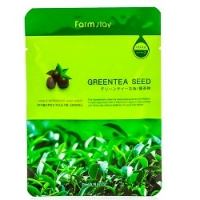 FarmStay Visible Difference Mask Sheet Green Tea Seed - Тканевая маска с натуральным экстрактом семян зеленого чая, 23 мл тканевая маска с зеленым чаем pure essence mask sheet green tea