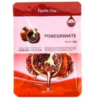 FarmStay Visible Difference Pomegranate Mask Pack - Тканевая маска с натуральным экстрактом граната, 23 мл тканевая маска против пигментации с экстрактом риса pure essence mask sheet rice