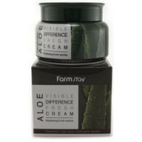 FarmStay Visible Fresh Cream Aloe - Крем увлажняющий с экстрактом алоэ, 100 г herbolive масло для тела с алоэ вера мини 60