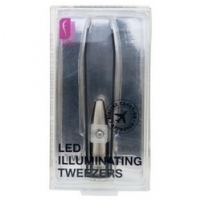 Фото Flo Ler Illuminating Tweezers - Щипчики с LED-фонариком, цвет черный, 1 шт