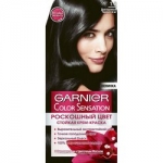 Фото Garnier Color Sensation - Краска для волос, тон 1.0, Драгоценный черный агат, 110 мл
