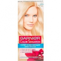 Фото Garnier Color Sensation - Краска для волос, тон 101, Платиновый блонд, 110 мл