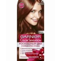 Garnier Color Sensation - Краска для волос, тон 6.0, Роскошный темно-русый, 110 мл - фото 1