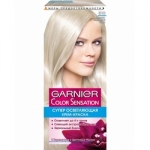 Фото Garnier Color Sensation - Краска для волос, тон 910, Пепельно-платиновый блонд, 110 мл