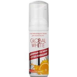 Фото Global White - Пенка отбеливающая для полости рта со вкусом апельсиновый фреш, 50 мл