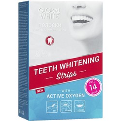 Фото Global White - Отбеливающие полоски для зубов с активным кислородом 14 дней, 14 пар