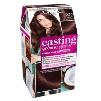 Loreal Paris Casting Creme Gloss - Крем-краска для волос, оттенок черный шоколад, 180 мл l oréal paris стойкая крем краска для волос excellence cool creme