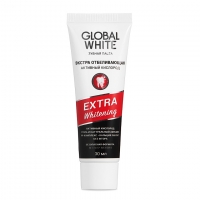 Global White Extra Whitening - Отбеливающая зубная паста, 30 мл curaprox щетка зубная черная   is white паста зубная миниверсия biw