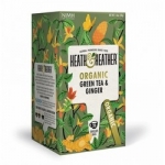 Фото Heath and Heather - Чай Зеленый с имбирем Органик, 20  пакетов в индивидуальной упаковке