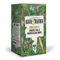 Heath and Heather - Чай Зеленый с марокканской мятой Органик, 20  пакетов в индивидуальной упаковке