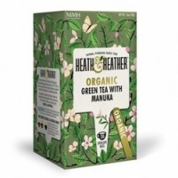 Heath and Heather - Чай Зеленый с медом манука Органик, 20  пакетов в индивидуальной упаковке