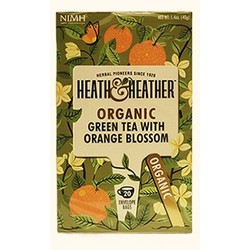 Фото Heath and Heather - Чай Зеленый со вкусом апельсина Органик, 20  пакетов в индивидуальной упаковке