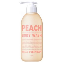 Фото Hello Everybody Peach Body Wash - Гель для душа с экстрактом персика, 500 мл