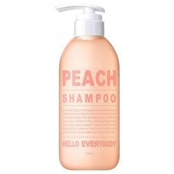 Фото Hello Everybody Peach Shampoo - Шампунь для волос с экстрактом персика, 500 мл