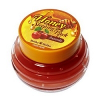 Holika Holika Honey Sleeping Pack Acerola - Маска для лица ночная, медовая с барбадосской вишней, 90 мл