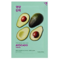 Holika Holika Pure Essence Mask Sheet Avocado - Маска тканевая смягчающая авокадо, 20 мл japan gals маска с натуральными керамидами pure essence 30 шт