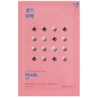 Holika Holika Pure Essence Mask Sheet Pearl - Маска тканевая осветляющая жемчуг, 20 мл тканевая маска для лица missha airy fit pearl 19 г