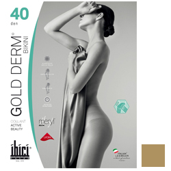 Фото Ibici Gold 40 Derm Bikini - Прозрачные колготки цвет светло-телесный, размер 3