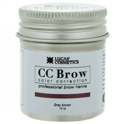 Фото CC Brow Grey Brown - Хна для бровей в баночке (серо-коричневый), 10 г