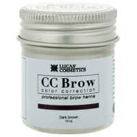 CC Brow Dark Brown - Хна для бровей в баночке (темно-коричневый), 10 г