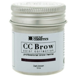 Фото CC Brow Dark Brown - Хна для бровей в баночке (темно-коричневый), 10 г