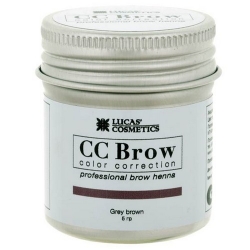 Фото CC Brow Grey Brown - Хна для бровей в баночке (серо-коричневый), 5 г