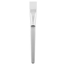 Фото LevisSime - Кисть прямая, белая пластмассовая ручка, белый искусственный ворс длина, 165 мм