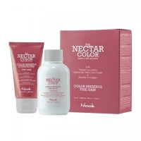 Nook The Nectar Color Preserve Fine Hair - Набор: Шампунь + Кондиционер для ухода за тонкими окрашенными волосами, 100 мл + 50 мл - фото 1