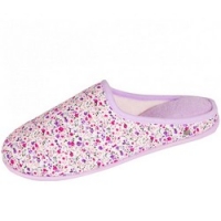 

Isotoner - Тапочки 97144 на резиновой подошве, текстиль мультиколор, размер 38-39