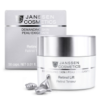 james read gradual tan ночная маска для лица уход и загар с ретинолом sleep mask retinol 50 0 Janssen Cosmetics Retinol Lift - Капсулы с ретинолом для разглаживания морщин, 50 шт