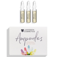 Janssen Cosmetics Instant Soothing Oil - Мгновенно успокаивающее масло для чувствительной кожи, 3 ампулы х 2 мл растения в картинках